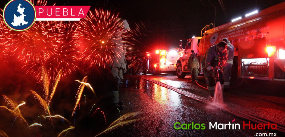 Explosión en taller de pirotecnia deja un lesionado de gravedad en Tehuacán