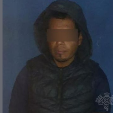 En Amozoc, Policía Estatal captura a presunto ladrón de casa habitación