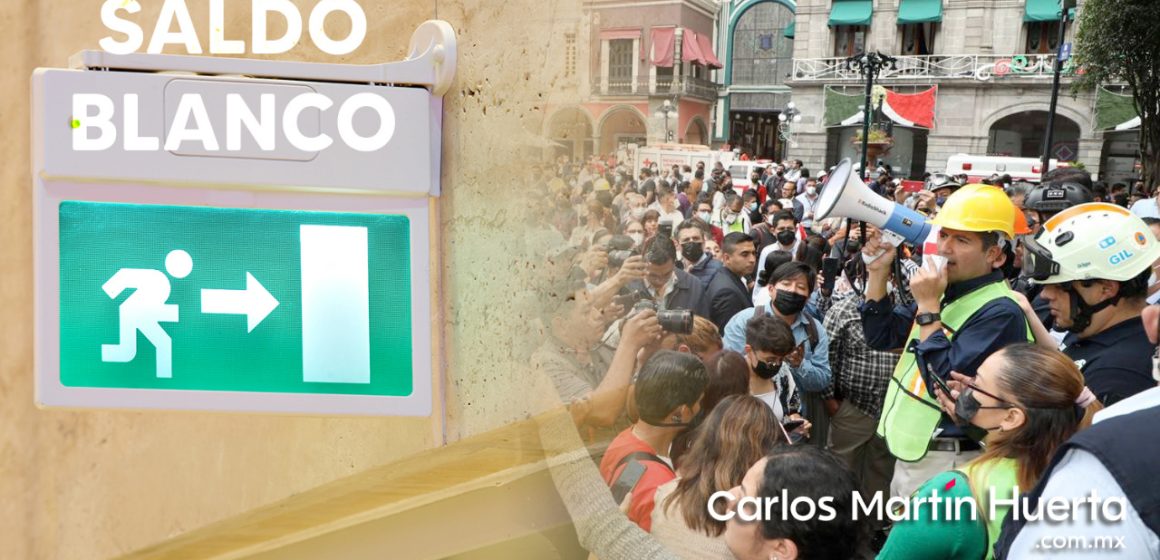 Saldo blanco en la ciudad de Puebla tras sismo