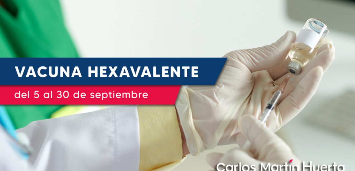 Aplicarán vacuna hexavalente en Puebla a partir del lunes