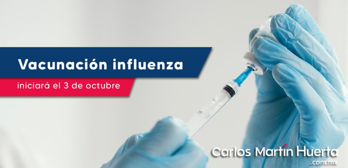 Campaña de vacunación contra Influenza iniciará el 3 de octubre