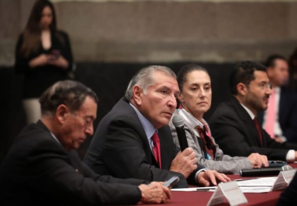 Adán Auguto López - Claudia Sheinbaum Adán Augusto López reconoce la estrategia de Sheinbaum contra el delito en la CDMX