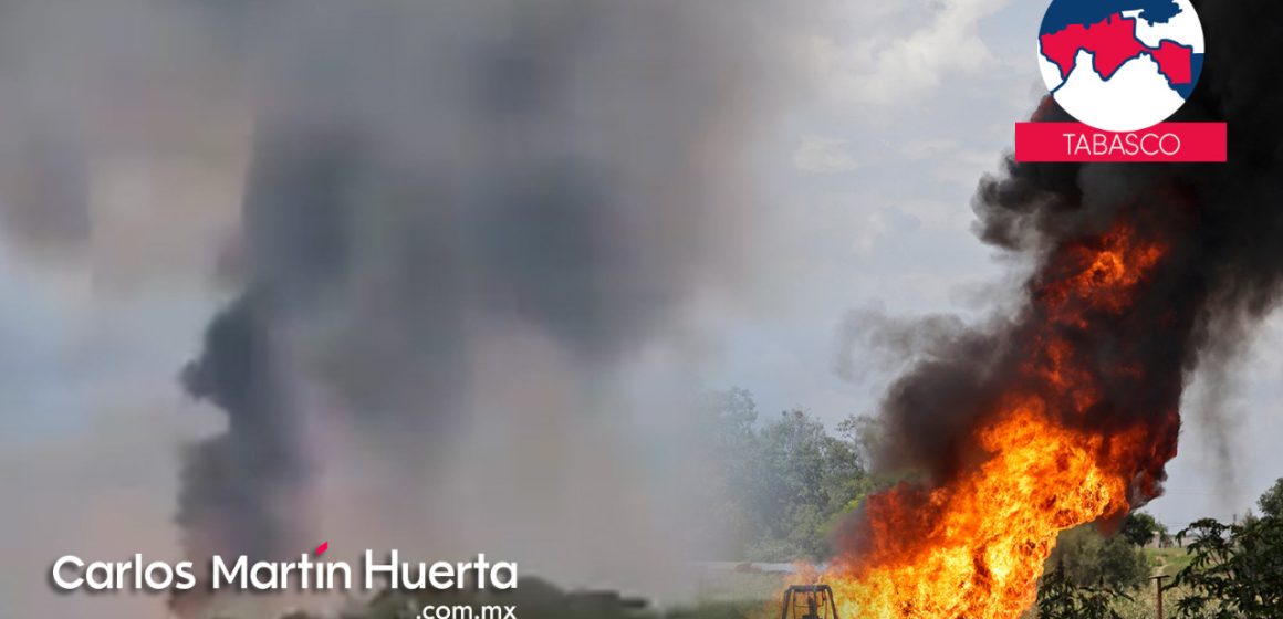 Explosión en ducto de Pemex en Tabasco generó desalojo de familias