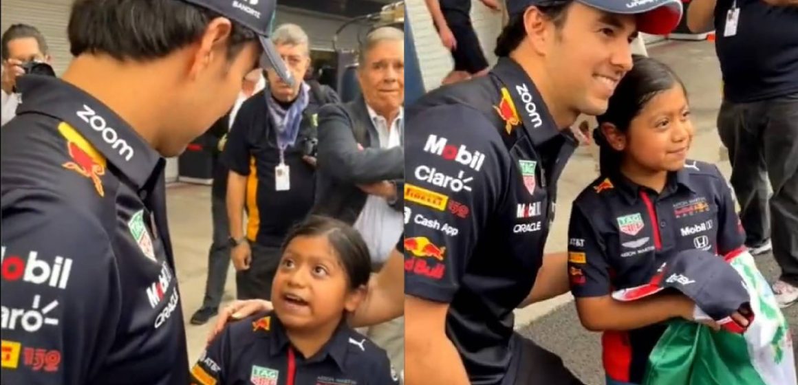 Niña “dio su bendición” a Checo Pérez antes del GP de México
