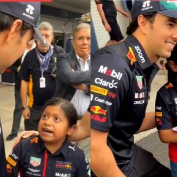 Niña “dio su bendición” a Checo Pérez antes del GP de México