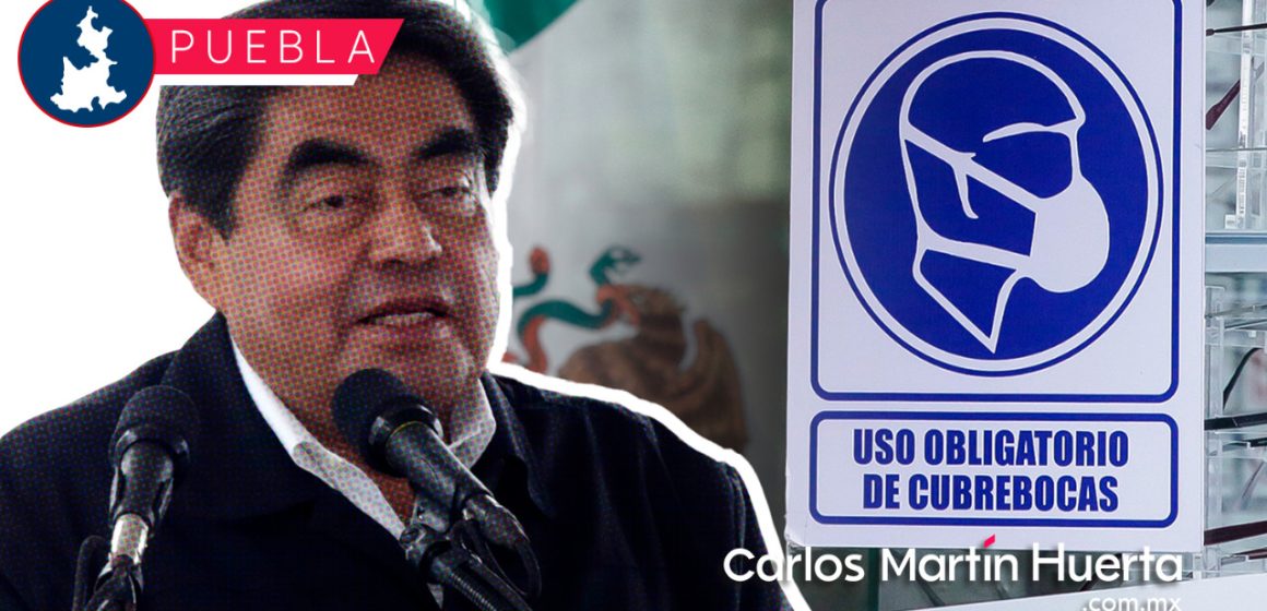 En Puebla no se emitirá decreto para retirar el uso del cubrebocas: Barbosa
