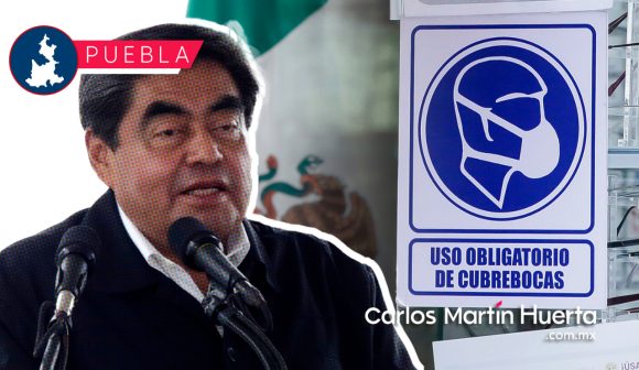 Miguel Barbosa - cubrebocas En Puebla no se emitirá decreto para retirar el uso del cubrebocas: Barbosa