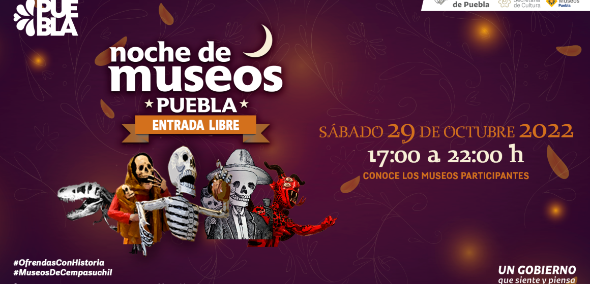 Anuncia Cultura “Noche de Museos” por programa de Día de Muertos