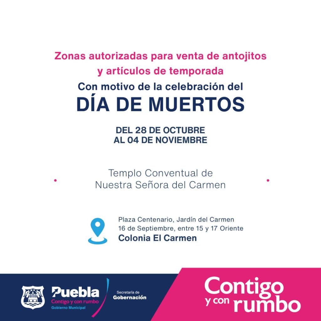 POR TEMPORADA DE DIA DE MUERTOS GOBERNACION MUNICIPAL PERMITIRA LA VENTA DE ANTOJITOS EN EL CARMEN 4