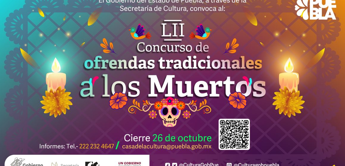 Emite Casa de la Cultura convocatoria “Concurso Artístico de Altares y Ofrendas a los Muertos”