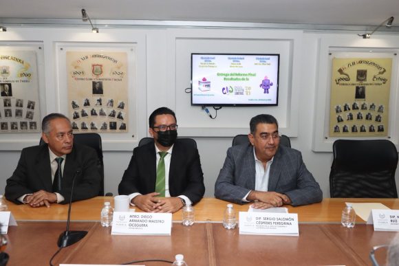 Recibe diputado Sergio Salomón Céspedes, Informe Final de Resultados de la Consulta Infantil y Juvenil 2021 del INE