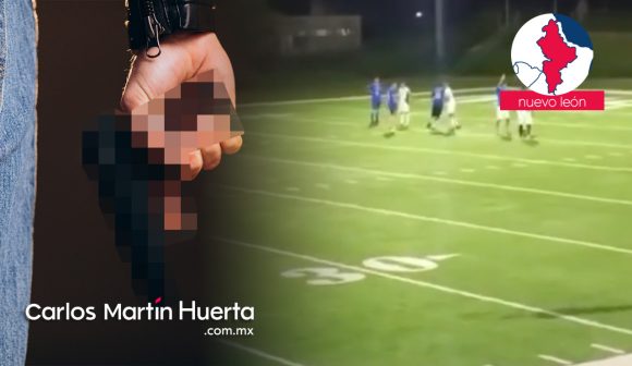 Balacera causa pánico en partido de futbol en Monterrey
