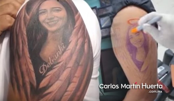 Portada tatuaje Debanhi CMH Padre de Debanhi Escobar se tatúa el rostro de su hija; afirma que es un recordatorio de justicia