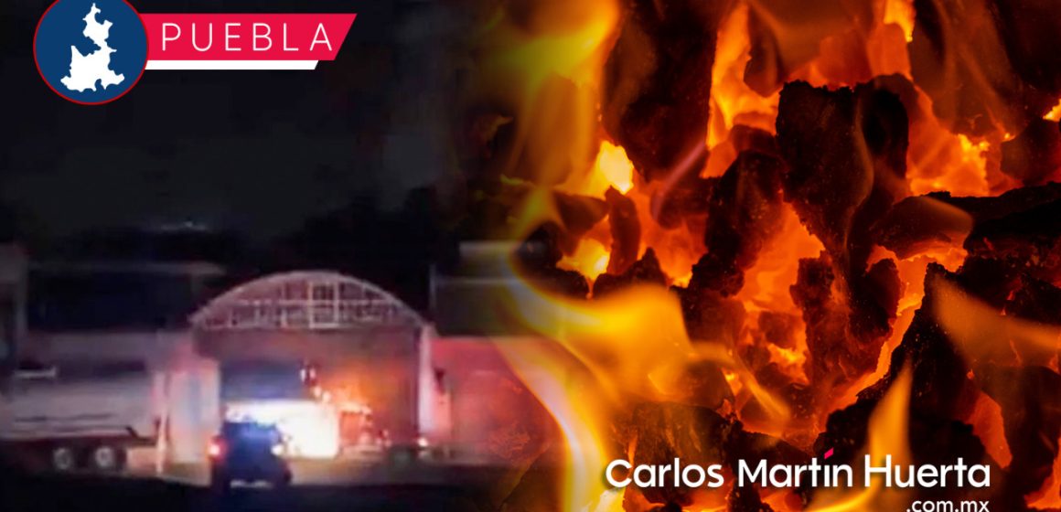 Así fue el incendio en fábrica de veladoras en San Martín Texmelucan