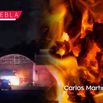 Así fue el incendio en fábrica de veladoras en San Martín Texmelucan