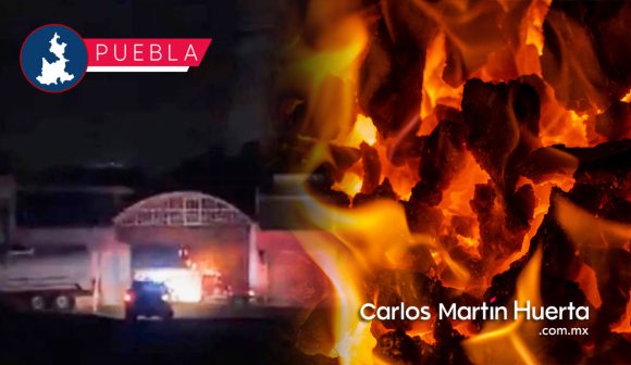 Así fue el incendio en fábrica de veladoras en San Martín Texmelucan