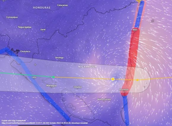 Huracán Julia tocó tierra en Nicaragua