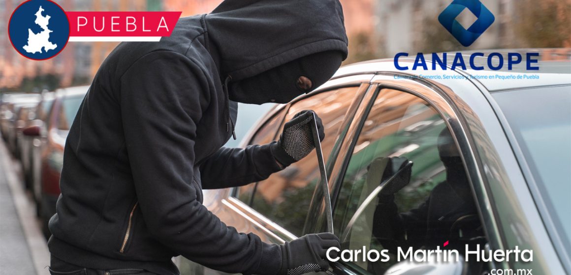 Canacope reporta incremento en robo de autopartes
