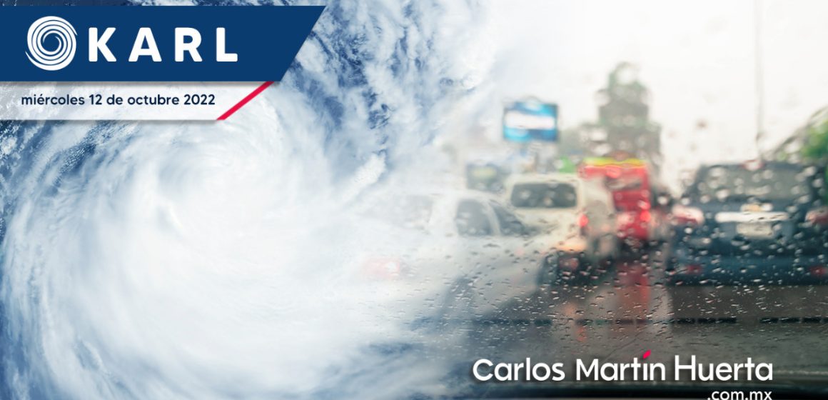 Tormenta tropical Karl generará lluvias fuertes en diferentes regiones del país