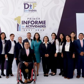 Rinde Sistema Municipal DIF de San Andrés Cholula primer informe de actividades