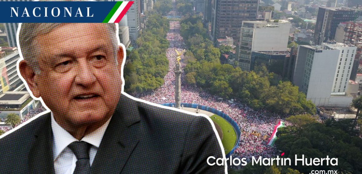 AMLO minimiza marcha en defensa del INE, “no participó mucha gente”
