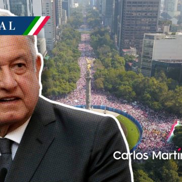 AMLO minimiza marcha en defensa del INE, “no participó mucha gente”