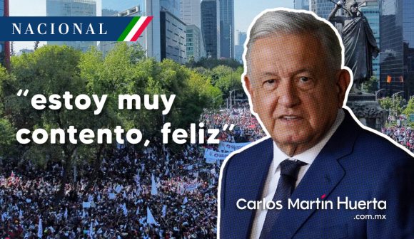 AMLO agradece participación de la gente en la marcha