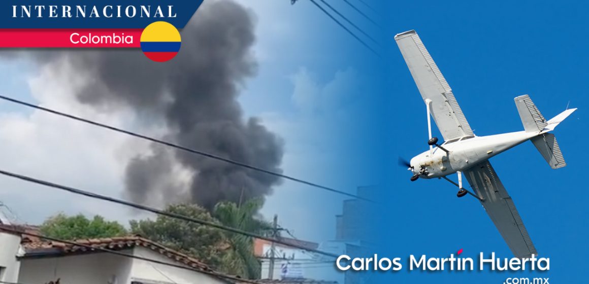 (VIDEO) Avioneta se estrella en zona residencial de Medellín; hay ocho muertos