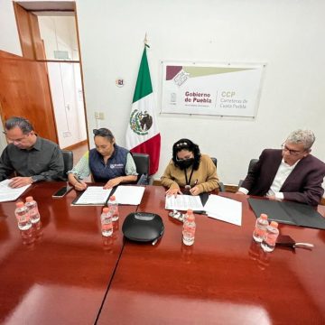 Firman convenio de colaboración Ayuntamiento de Puebla y Carreteras de Cuotas