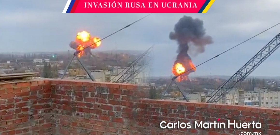 (VIDEO) Rusia bombardea zona residencial de Kiev