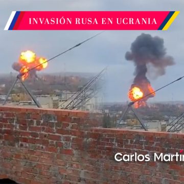 (VIDEO) Rusia bombardea zona residencial de Kiev
