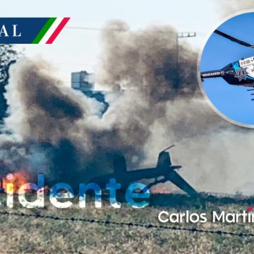 Inicia SICT  investigación por desplome de helicóptero en Aguascalientes