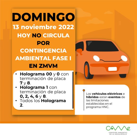 Se mantiene contingencia ambiental en el Valle de México para el domingo