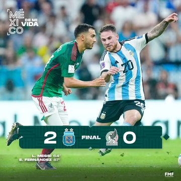 Argentina vence 2-0 a México