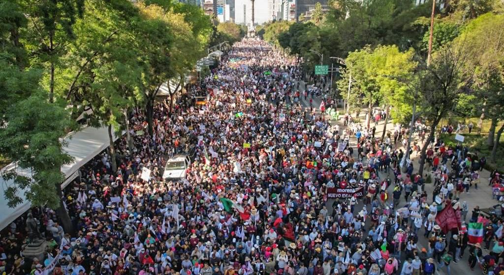 Asisten 1.2 millones de personas a la marcha de AMLO: Claudia Sheinbaum