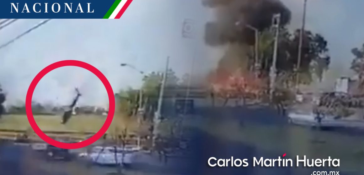 (VIDEOS) Se desploma helicóptero de la SSP de Aguascalientes