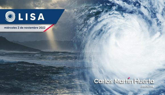 Huracán Lisa categoría 1 Lisa es huracán categoría 1 y provocará lluvias en el sureste del país