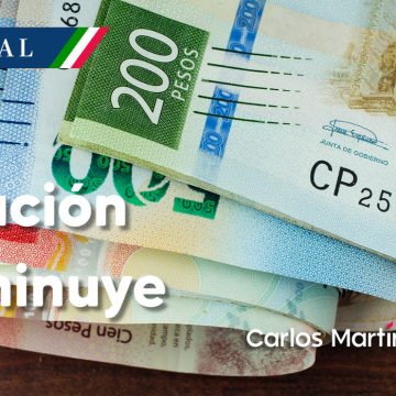 Inflación en México disminuye, se ubicó en 8.14% en noviembre