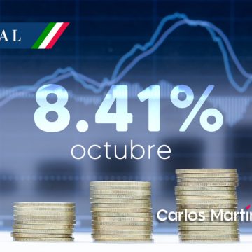 Inflación en México se ubicó en 8.41% en octubre