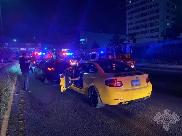 Aseguran tres vehículos en operativo contra carreras ilegales