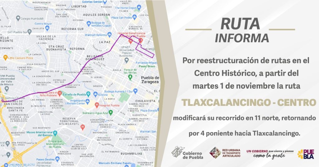 RUTA Tlaxcalancingo Centro