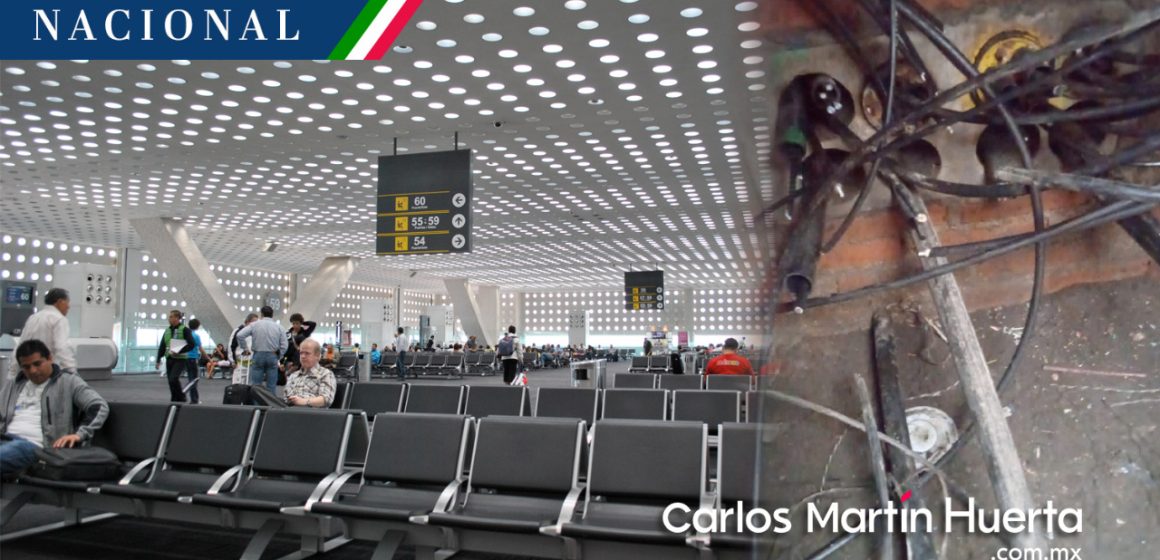 Intento de robo de cables colapsa Migración de Terminal 2 del AICM