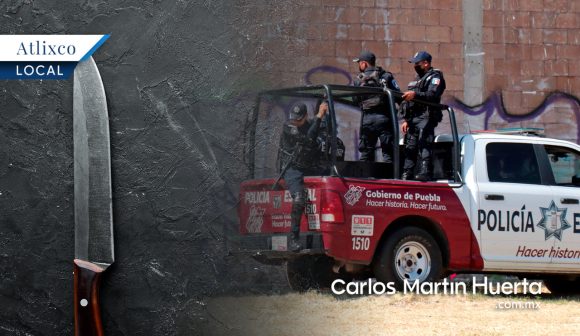 Mujer intenta acuchillar a su esposo en restaurante de Atlixco