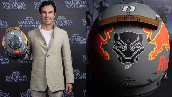 Sergio “Checo” Pérez utilizará casco de Black Panther en el Gran Premio de Brasil