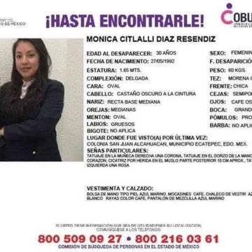 Confirman que cuerpo encontrado en la México-Cuernavaca es de Mónica Citlalli:
