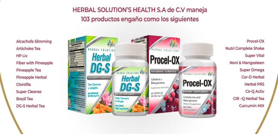 Cofepris alerta  sobre 103 productos engaño de la marca Herbel Solution’s Health