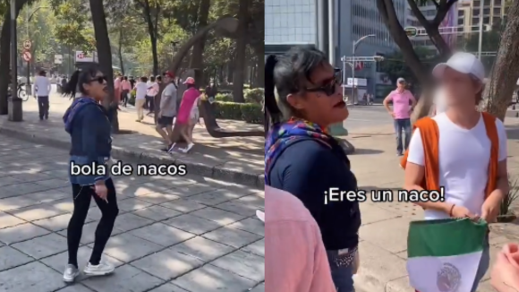 “Pónganse a trabajar, bola de nacos”: diputada de Morena ofende a manifestantes en marcha a favor del INE