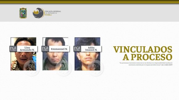 Tres vinculados a proceso por el delito de robo agravado