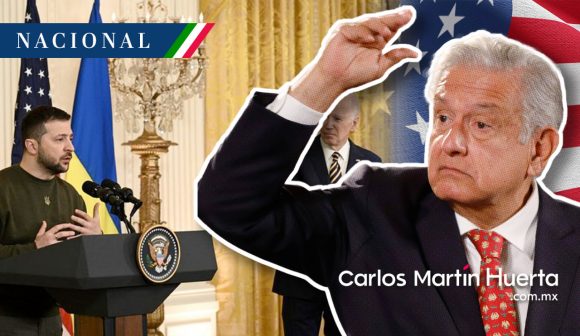 AMLO reclama a Biden por usar América en bienvenida a Zelenski