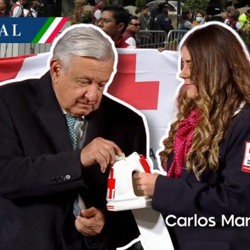 AMLO llama a los mexicanos a donar en la Colecta Nacional de Cruz Roja
